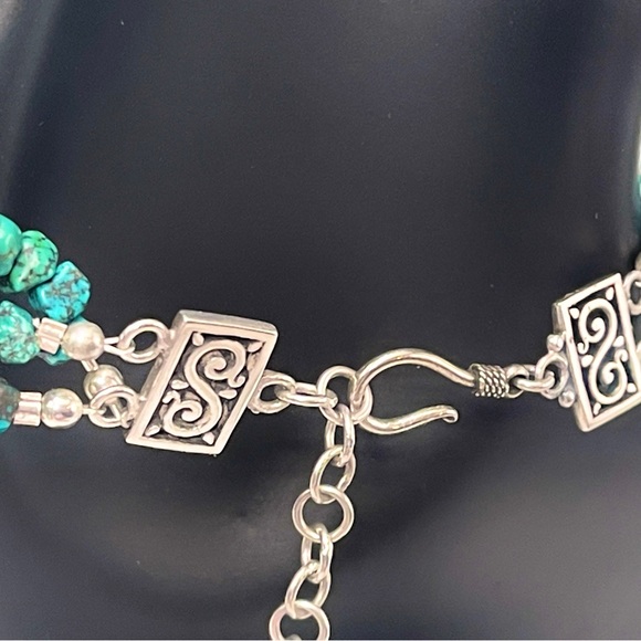 VINTAGE | NWOT
Beautiful Barse Turquoise and Silver Floral Necklace - Picture 15 of 16